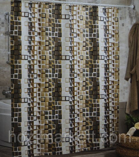 Штора в ванную тканевая Миранда Kare производство Турция Харьков - изображение 6