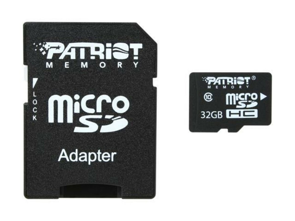 microSDHC (UHS-1) Patriot LX Series 32Gb class 10 (adapter SD) Київ - фото 1