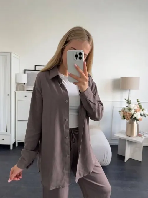 Стильный женский костюм изо льна - удобный комплект на теплое время года. Одесса - изображение 9