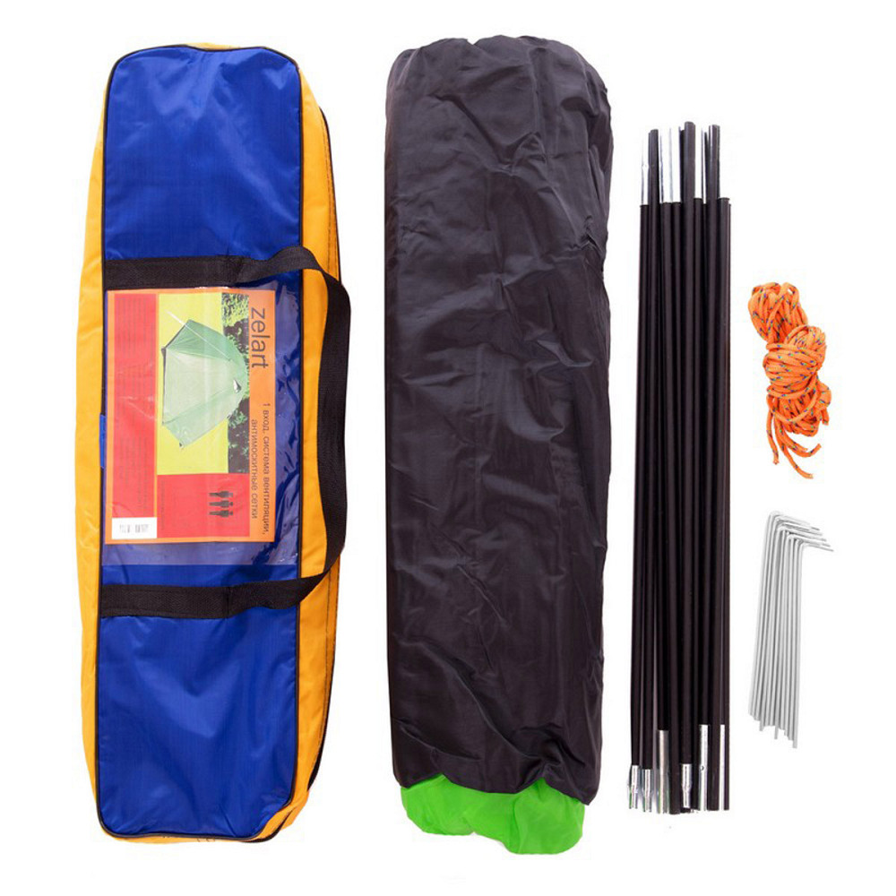 Намет тримісний 2.00 х 2,00 м зелений з тентом і тамбуром Київ - фото 9