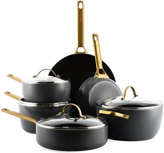 Greenpan Набір каструль та сковорідок Padova Black 10 Elementów (CC008481001) Київ