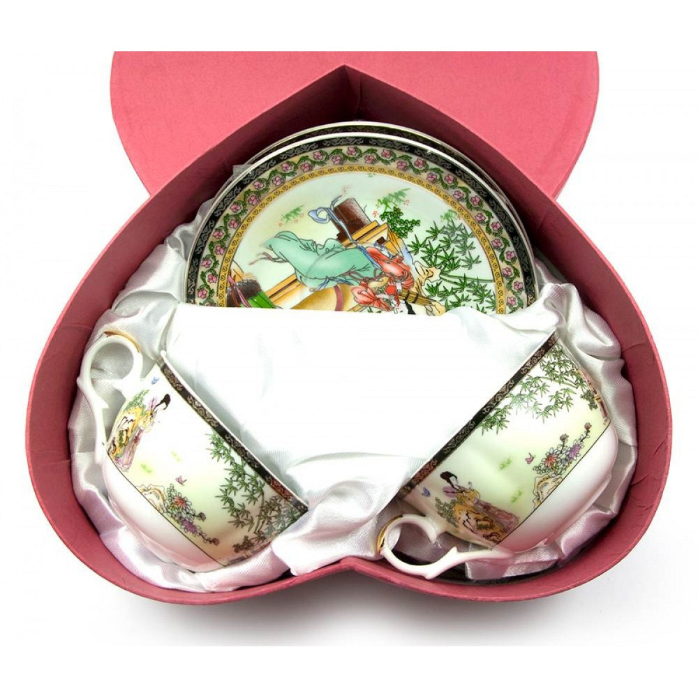 Сервиз для чая фарфоровый Девушки Киев - изображение 2