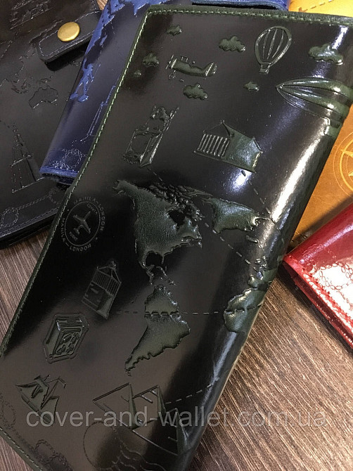 Зеленый кожаный тревел кейс Hi Art Киев - изображение 4