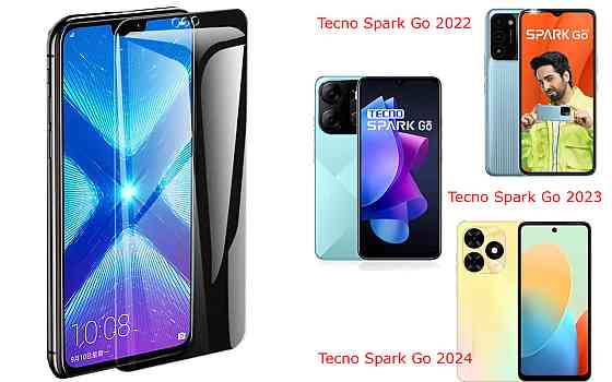 Защитное стекло NeoGlass для Tecno Spark Go 2022, Go 2023, Go 2024 – ультрапрозрачное и устойчивое Киев