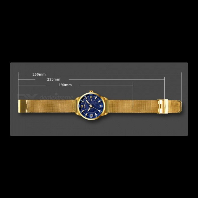 Часы мужские наручные Skmei 9166 Gold blue оригинал Винница - изображение 6