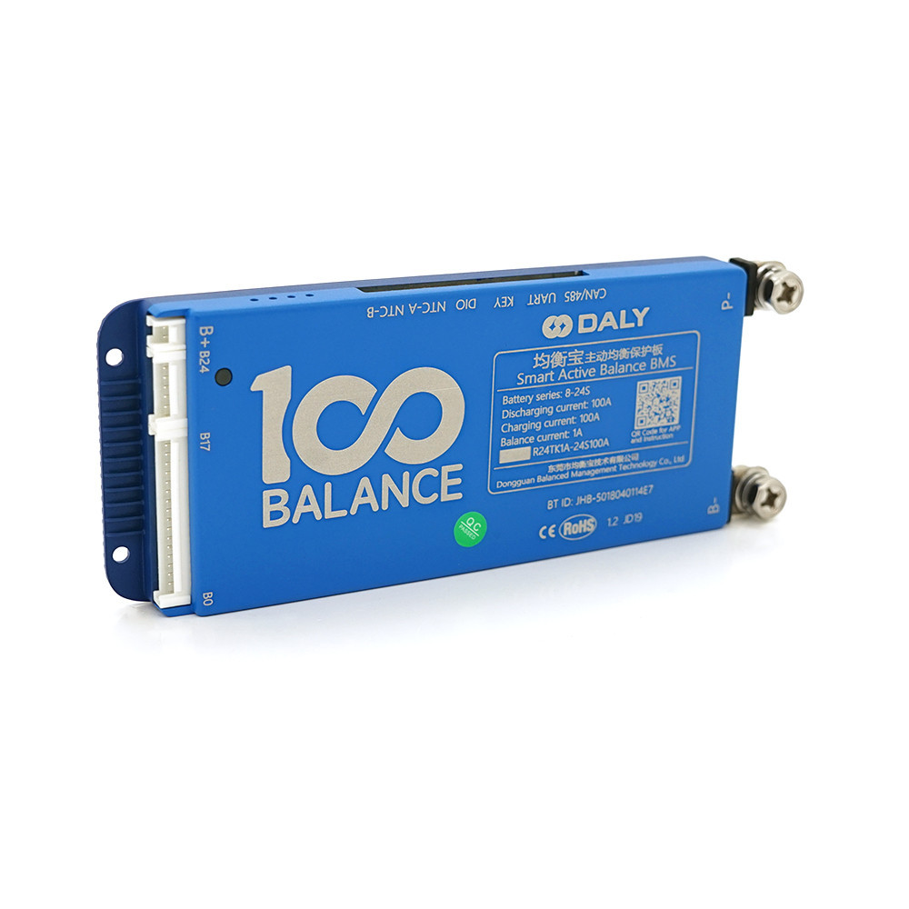 Universal BMS smart плата DaLy LiFePO4 8-24S 100A з Bluetooth + CAN + активний балансир 1A Київ - фото 1