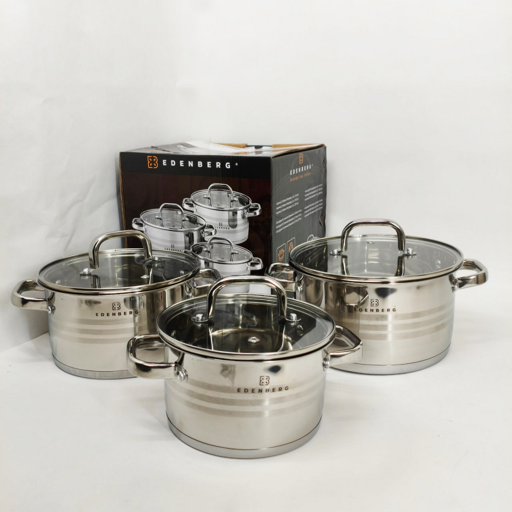 Набор кастрюль с антипригарным покрытием, Набор высоких кастрюль хорошего качевства BH-79 Львов - изображение 7