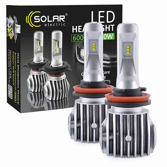 LED автолампа Solar H11 12/24V 6500K 6000Lm 50W Cree Chip Київ