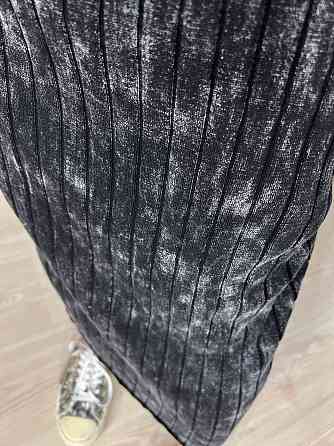Сукня жіноча Fashion 3042 довга трапеція трикотажна в рубчик, чорний, one size Одеса