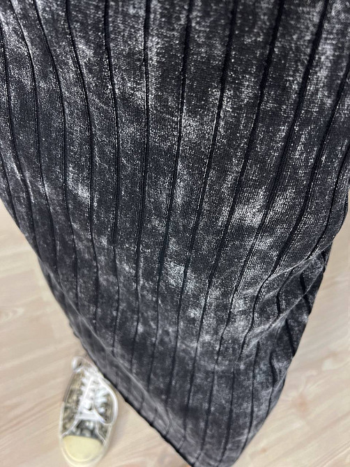 Платье женское Fashion 3042 длинное трапеция трикотажное в рубчик, черный, one size Киев - изображение 5