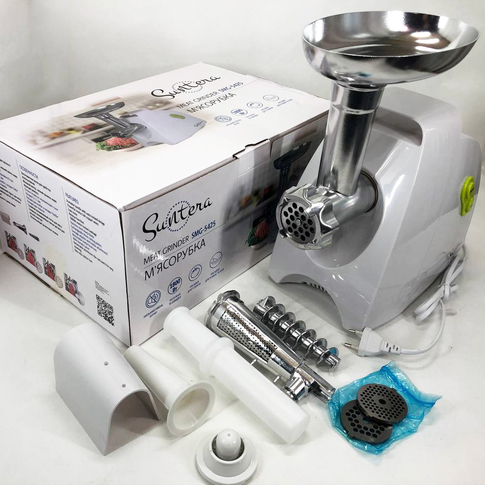 М'ясорубка з насадками для нарізання овочів, М'ясорубка 3 в 1 'металева WQ-65 Львів - фото 2
