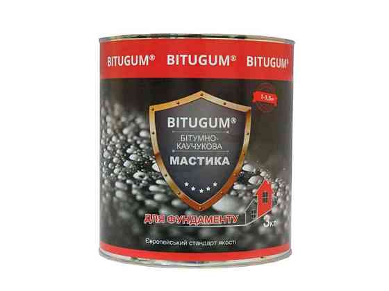 Мастика бітумно-каучукова фундамен 3кг ТМ BITUGUM Київ