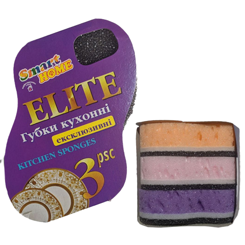 Губка кухонна 3шт Elite Home SMART Житомир