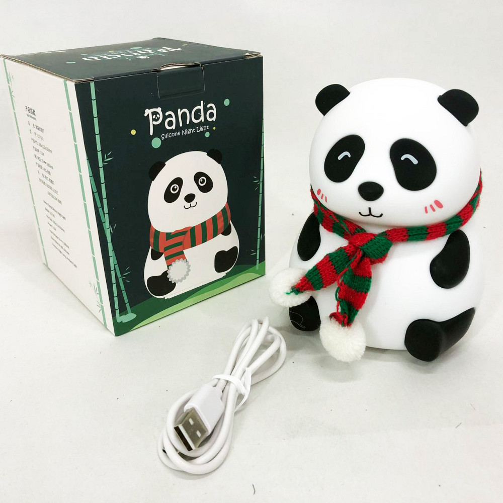 Нічник дитячий для новонароджених панда, Нічник на батарейках Світлодіодний силіконовий KJ-88 Львів - фото 6