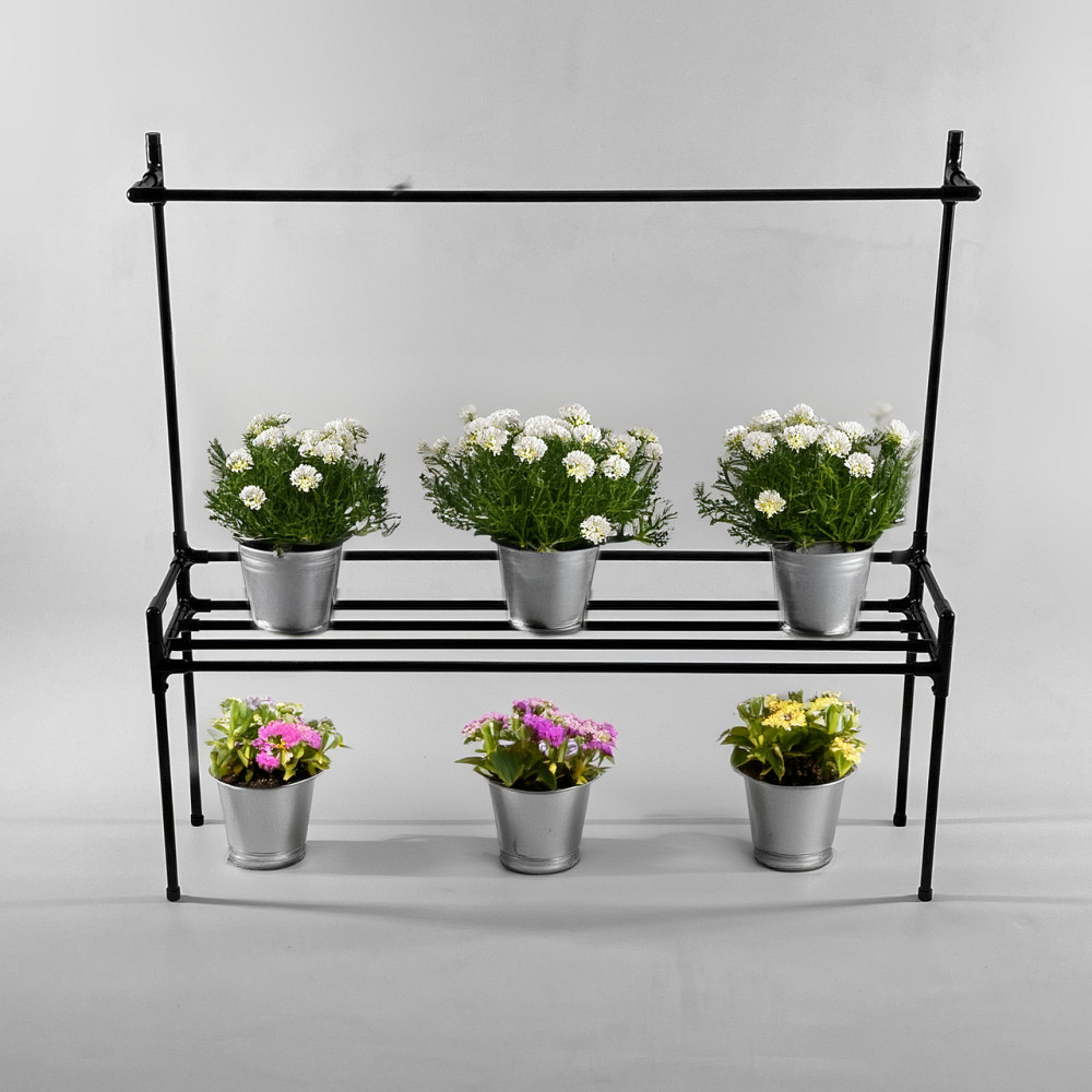 Підставка для квітів на вікно Lucia Plus з універсальним тримачем для фітоламп Бориспіль - фото 2