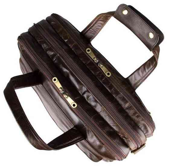 Сумка чоловіча для ноутбука з діагоналлю 15.6 дюйма Коричнева (Vintage) Київ