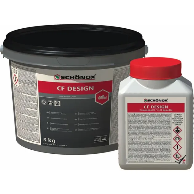 Фуга Sika SCHONOX CF DESIGN (АВ) (затирка епоксидна) сріблясто-сіра 5 кг Киев - изображение 1