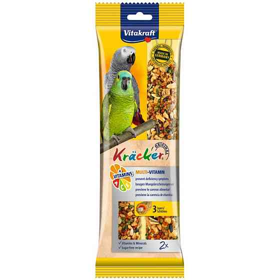 Ласощі крекер Вітакрафт Vitakraft для великих папуг мультивітамін 2 шт Вінниця