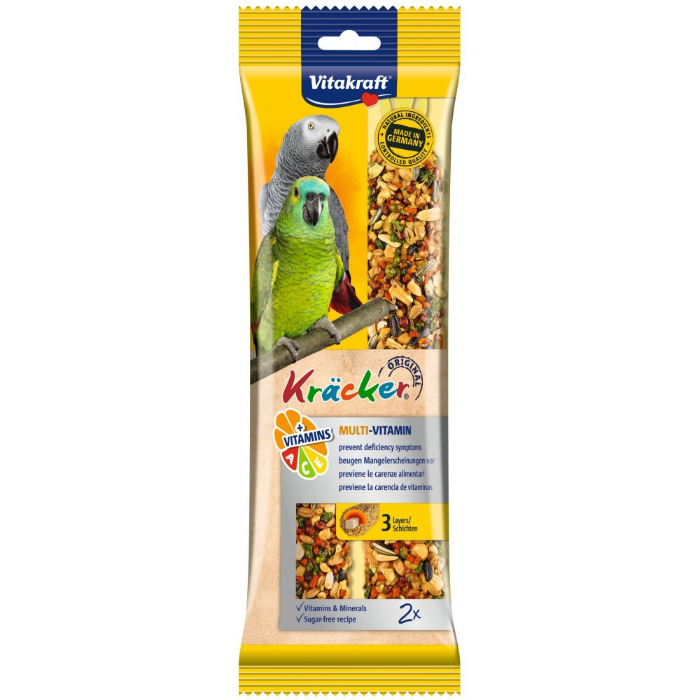 Ласощі крекер Вітакрафт Vitakraft для великих папуг мультивітамін 2 шт Вінниця - фото 1
