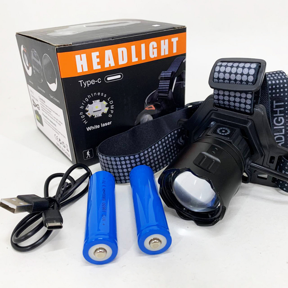 Ліхтар налобний 8505 WHITE LASER LED PM10-4TG (White+Yellow+Blue+Red) 2x18650 JA-23 Львів - фото 7