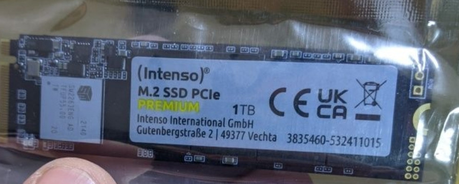 Накопичувач Intenso SSD nvme 1TB. Київ - фото 2
