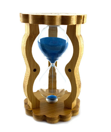 Часы песочные синие 10 мин дерево Киев - изображение 1