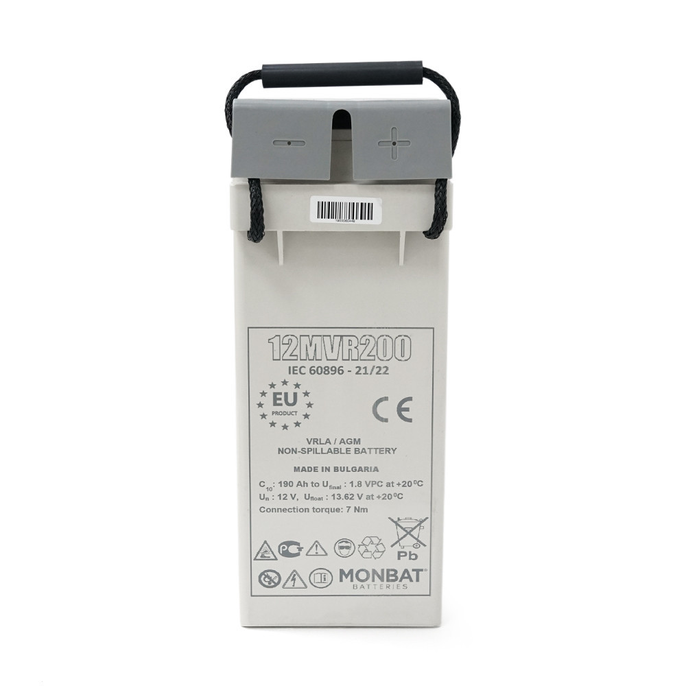 Аккумуляторная батарея MONBAT FRONT TERMINAL 12MVR200 AGM 12V/200 Ah, 555x125x316 мм, 59.2 кг Киев - изображение 2