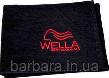 РУШНИК ЧОРНЕ З ЛОГОТИПОМ WELLA 50Х100 СМ Київ