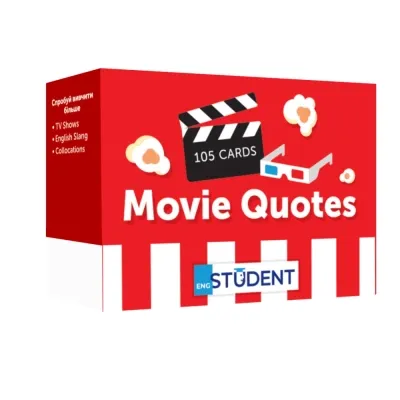 Навчальний набір English Student Картки для вивчення англійської мови Movie Quotes (укр.) (591226002) Вінниця
