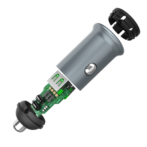 Автомобільний зарядний пристрій ColorWay CW-CHA036Q-GR 2USB 3,0A 36W QC сірий Житомир - изображение 4