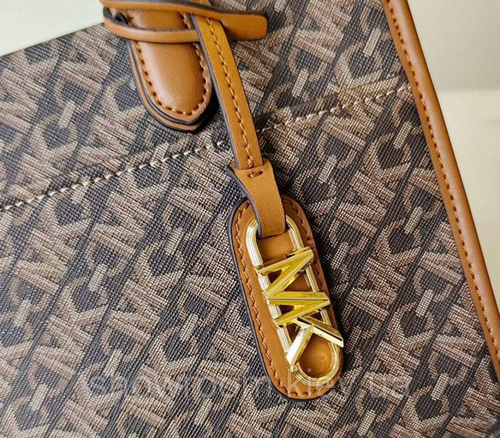 Брендова жіноча сумочка MK Gigi brown Київ - фото 9