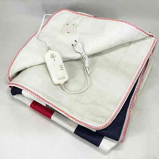 Электропростынь 150х120 см теплая электро простыня одеяло с подогревом полоска RH-81 Львов