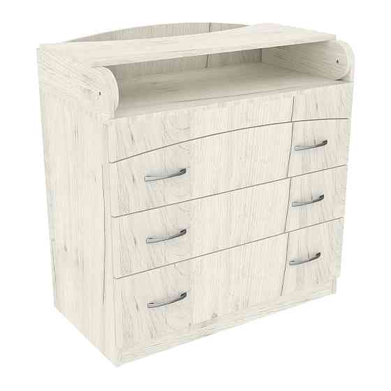 Комод пеленальний №2, Дуб Крафт Білий, 864/465/916 Львів