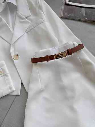 Женский базовый костюм двойка: пиджак + юбка+шорты костюмка Одесса