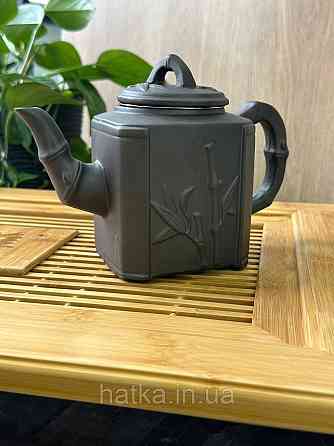 Чайник заварювальний ісинська глина 800 мл "Бамбуковий гай" темний Т2588-1 Київ