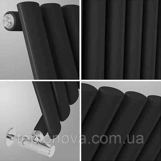 Дизайнерский радиатор 1500/472 (мм) чёрный мат IDEALE ADELE (боковое подключение) 11 8/1500/472 Черновцы