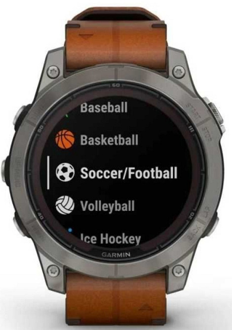 Годинник: Garmin Fenix 7 Pro Sapphire Solar Titanium w. Chestnut L Band. Харків - фото 7