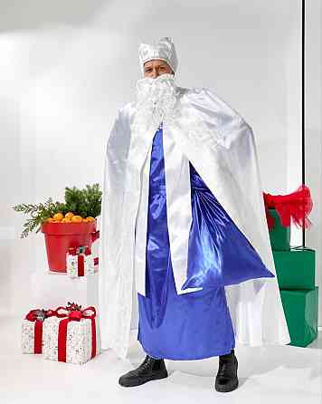 Костюм Святого Николая білий + синій Одеса