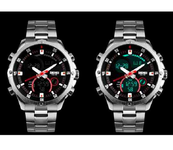 Мужские наручные часы Skmei 1146 (Серебристый) Киев