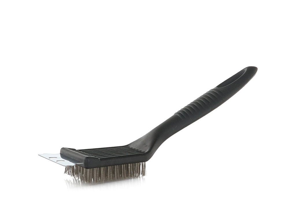 Дротяна щітка зі скребком "GeKo" для чищення гриля 2в1, 21см Киев - изображение 2