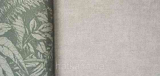 Шпалери вінілові на флізеліні AS creation Amber метрові однотонні ефект розмитості матові зелені сірі Київ