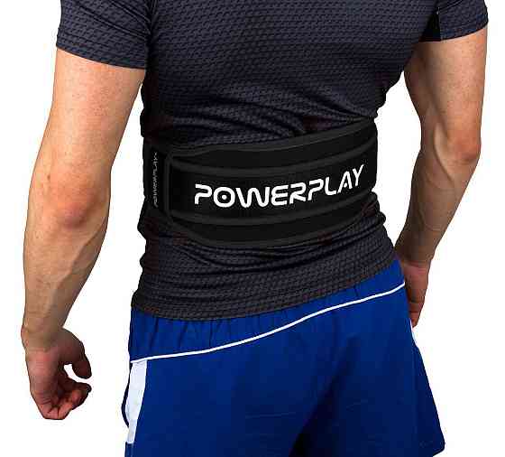 Пояс неопреновий для важкої атлетики Power Play 5546 Black XL Луцьк