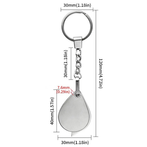 Стекло увеличительное 20x карманное мини лупа брелок, линза стеклянная Винница - изображение 5