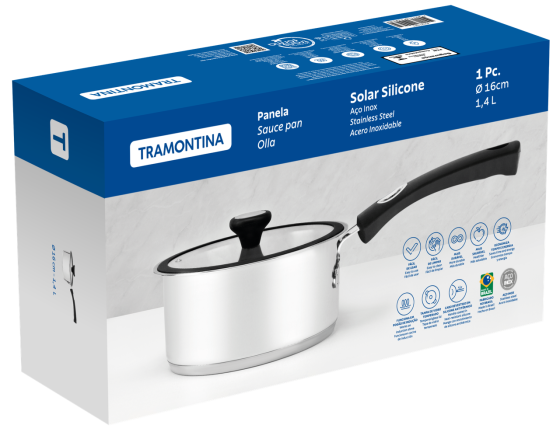 Ківш Tramontina Solar silicone (1.4 л) 16 см (6358927) Київ