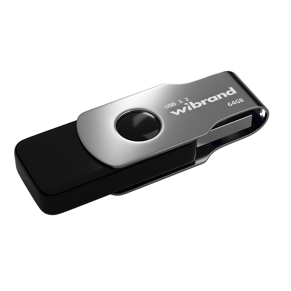 Флеш-накопитель Wibrand USB 3.2 Gen1 Lizard 64GB Black Киев - изображение 1
