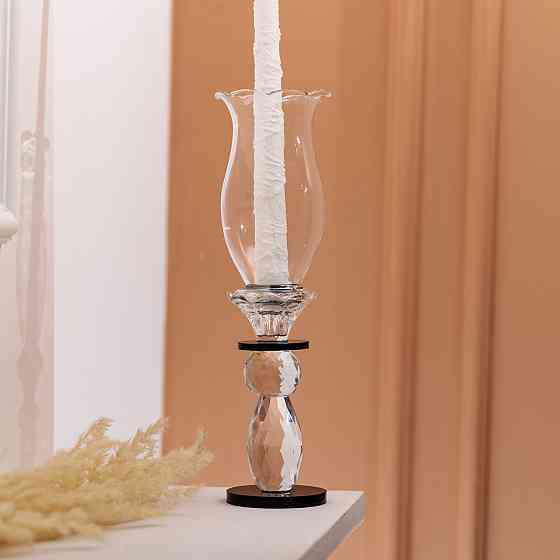 Yiwu Підсвічник скляний 7×9 см підсвічник декоративний келих на ніжці HP-4-2M Киев