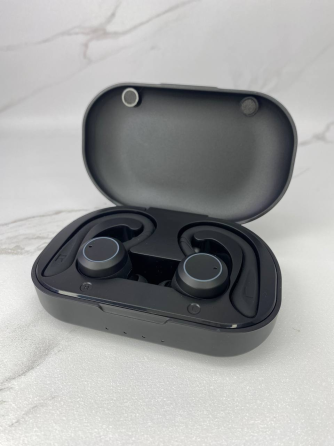 Б/У Беспроводные наушники APEKX BE1031-BK Bluetooth 5.0, IPX7, микрофон, зарядный кейс, до 22 часов, черные Киев