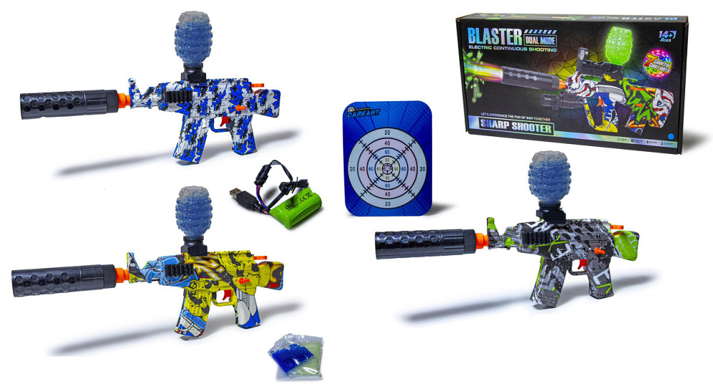 Автоматичний автомат на орбізах, на акумуляторі, кулі неонові - світяться у темряві, код 777-20Y Одеса - фото 2