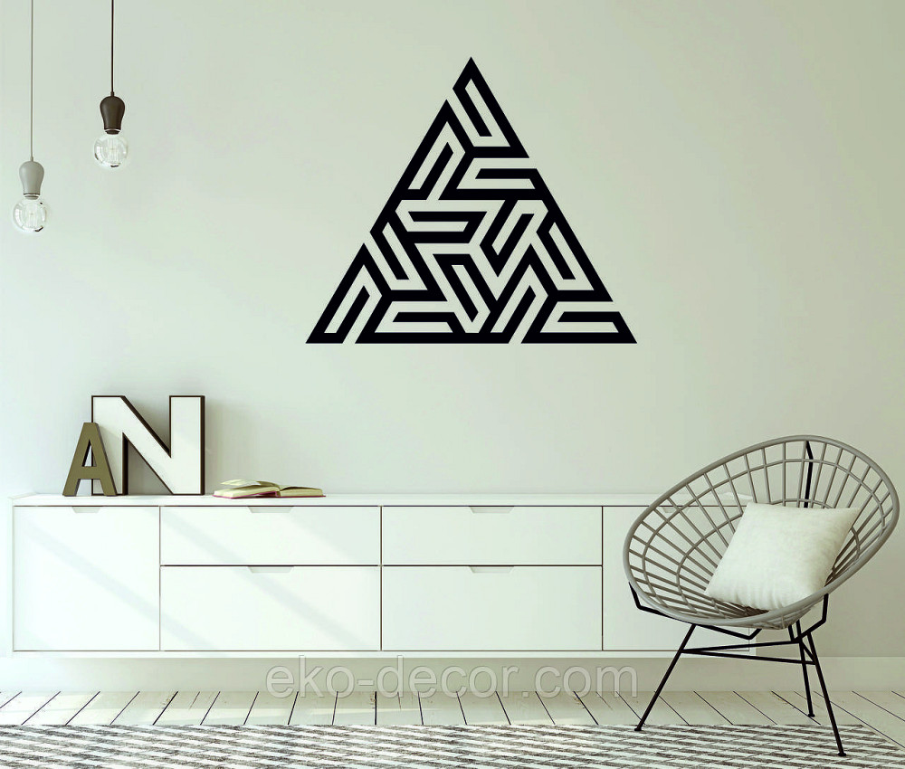 Декоративне настінне Панно «Трикутник» Декор на стіну Київ - фото 3