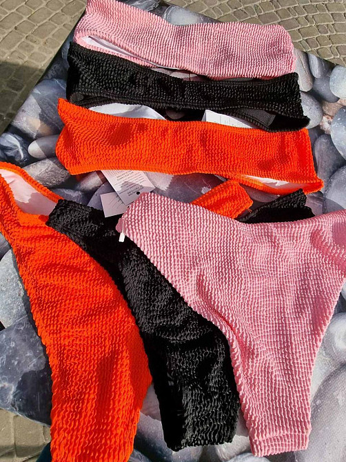 Купальник женский раздельный жатка Оранжевый M Харьков - изображение 2